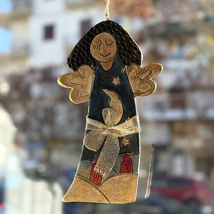 Κρεμαστό Χειροποίητο Πήλινο Διακοσμητικό