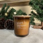 Κερί Σόγιας Σε Ποτήρι Με Άρωμα Santa’s Cookies Σε Καραμελέ Ποτήρι
