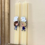 Λαμπάδα Πασχαλινή Για Μεγάλους με Ατάκα από Ελληνική Σειρά SET