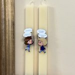 Λαμπάδα Πασχαλινή Για Μεγάλους με Ατάκα από Ελληνική Σειρά SET