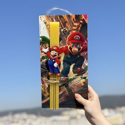 Λαμπάδα Πασχαλινή Χειροποίητη "Super Mario"