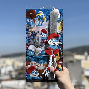 Λαμπάδα Πασχαλινή Χειροποίητη "Babasmurf"