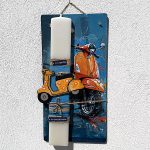 Λαμπάδα Πασχαλινή Χειροποίητη "Vespa"
