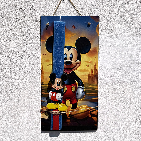 Λαμπάδα Πασχαλινή Χειροποίητη "Mickey Mouse"