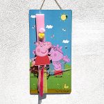 Λαμπάδα Πασχαλινή Χειροποίητη "Πέππα το Γουρουνάκι"