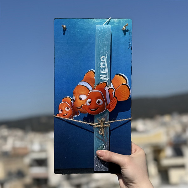 Λαμπάδα Πασχαλινή Χειροποίητη "Nemo"