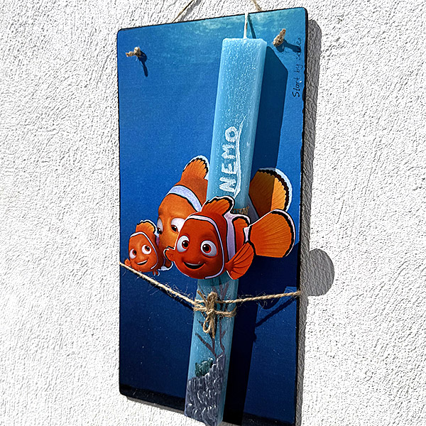 Λαμπάδα Πασχαλινή Χειροποίητη "Nemo"