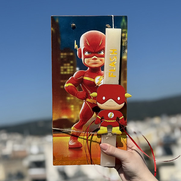 Λαμπάδα Πασχαλινή Χειροποίητη "Flash"