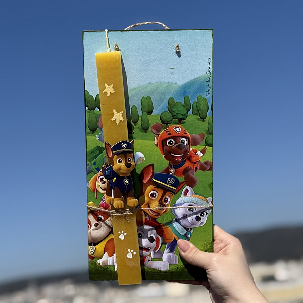 Λαμπάδα Πασχαλινή Χειροποίητη "PAW Patrol"