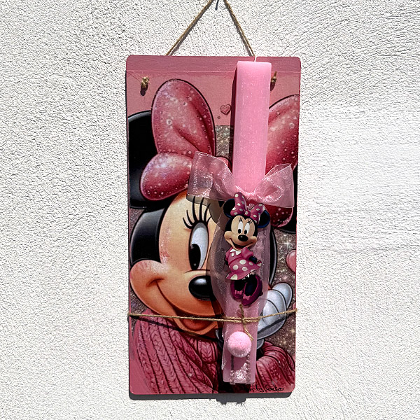 Λαμπάδα Πασχαλινή Χειροποίητη “Minnie”