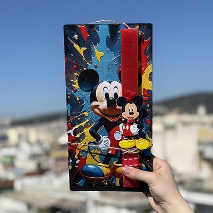 Λαμπάδα Πασχαλινή Χειροποίητη "Mickey Mouse"