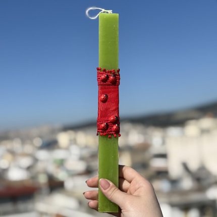 Λαμπάδα Πασχαλινή Χειροποίητη "Πασχαλίτσες"