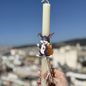 Λαμπάδα Πασχαλινή Χειροποίητη "Λαγός"