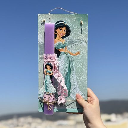 Λαμπάδα Πασχαλινή Χειροποίητη "Jasmine"