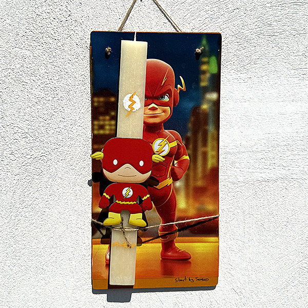 Λαμπάδα Πασχαλινή Χειροποίητη "Flash"