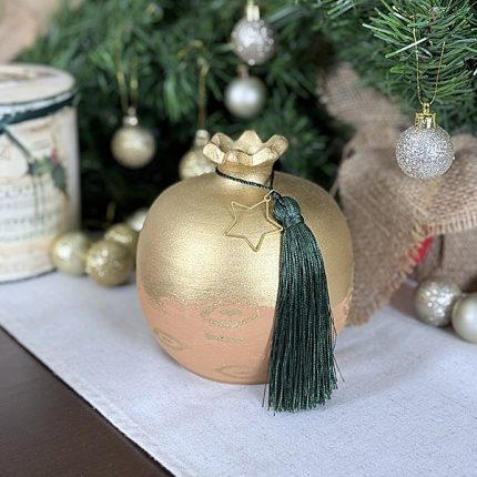 Χειροποίητο Κεραμικό Ρόδι – Γούρι & Διακοσμητικό