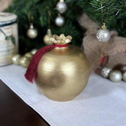 Χειροποίητο Κεραμικό Ρόδι – Γούρι & Διακοσμητικό