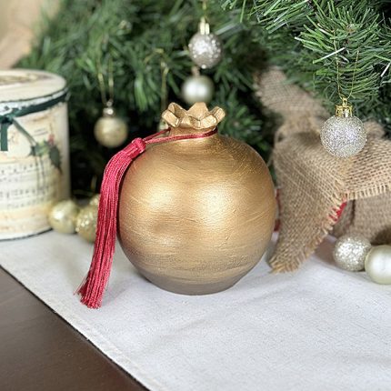 Χειροποίητο Κεραμικό Ρόδι – Γούρι & Διακοσμητικό