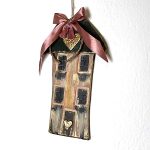 Χειροποίητο Διακοσμητικό Πήλινο Κάδρο με Σπίτι