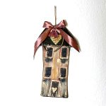 Χειροποίητο Διακοσμητικό Πήλινο Κάδρο με Σπίτι