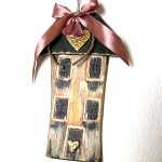 Χειροποίητο Διακοσμητικό Πήλινο Κάδρο με Σπίτι
