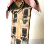 Χειροποίητο Διακοσμητικό Πήλινο Κάδρο με Σπίτι