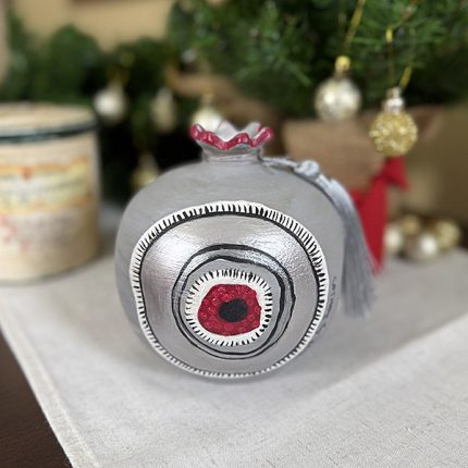 Χειροποίητο Κεραμικό Ρόδι – Γούρι & Διακοσμητικό