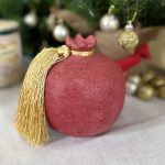 Χειροποίητο Κεραμικό Ρόδι – Γούρι & Διακοσμητικό