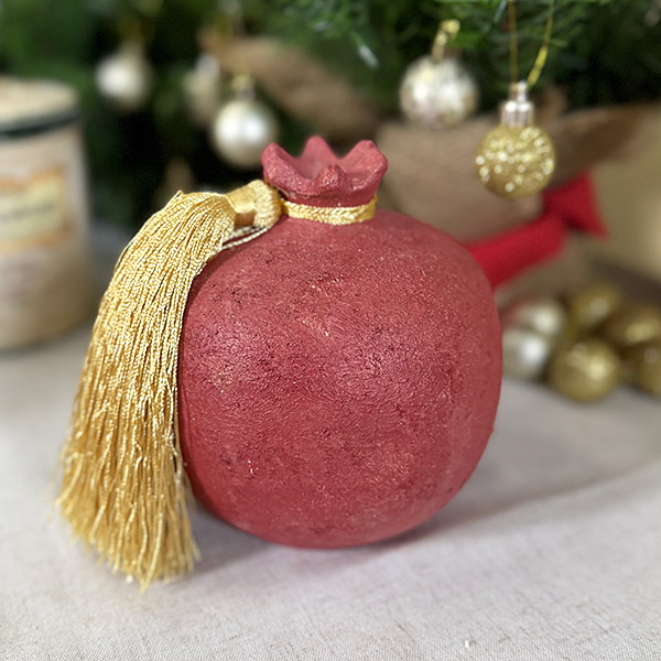 Χειροποίητο Κεραμικό Ρόδι – Γούρι & Διακοσμητικό