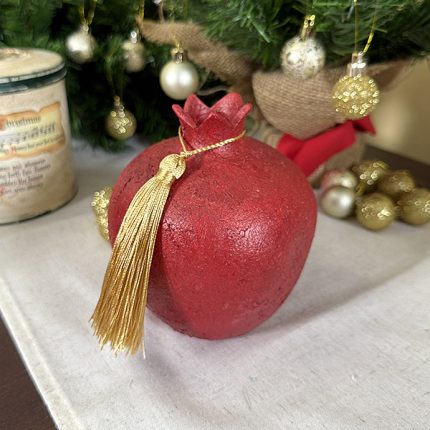 Χειροποίητο Κεραμικό Ρόδι – Γούρι & Διακοσμητικό