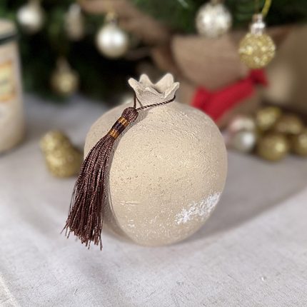 Χειροποίητο Κεραμικό Ρόδι – Γούρι & Διακοσμητικό