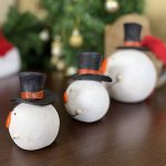 Χειροποίητο Σετ 3 Χιονάνθρωπων