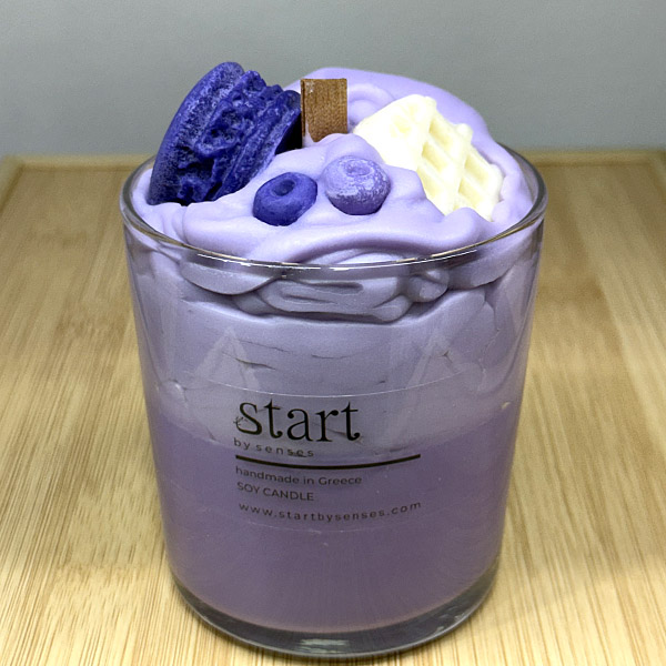 Χειροποίητο Κερί Σόγιας με Άρωμα Μύρτιλο