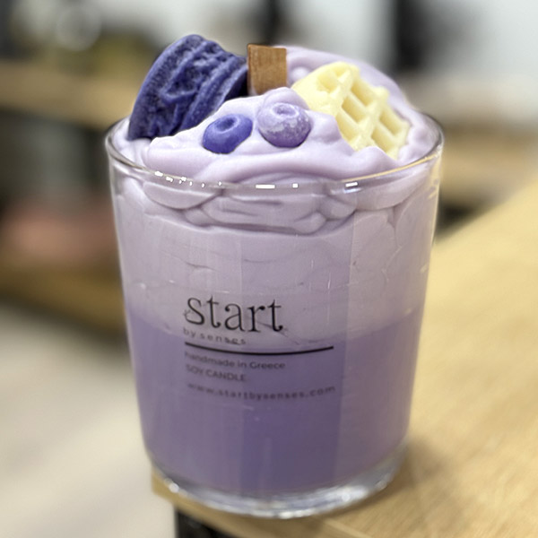 Χειροποίητο Κερί Σόγιας με Άρωμα Μύρτιλο