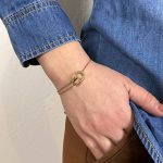 Βραχιόλι Από Ανοξείδωτο Ατσάλι, σε Χρυσή Απόχρωση, με Ζιργκόν