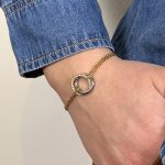 Βραχιόλι Από Ανοξείδωτο Ατσάλι, σε Χρυσή Απόχρωση