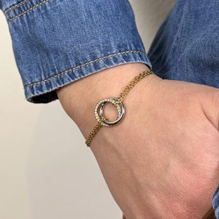 Βραχιόλι Από Ανοξείδωτο Ατσάλι, σε Χρυσή Απόχρωση