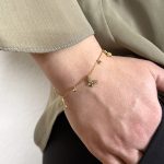 Βραχιόλι Από Ανοξείδωτο Ατσάλι, σε Χρυσή Απόχρωση, Πεταλούδα