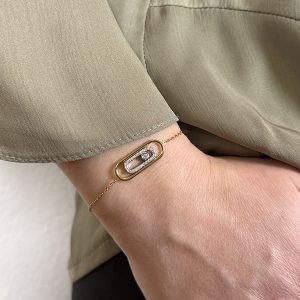 Βραχιόλι Από Ανοξείδωτο Ατσάλι, σε Χρυσή και Ασημί Απόχρωση