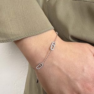 Βραχιόλι Από Ανοξείδωτο Ατσάλι, σε Ασημί Απόχρωση