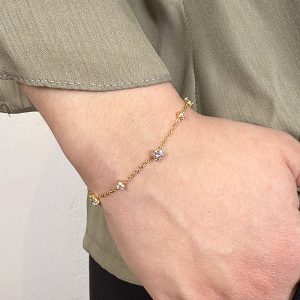 Βραχιόλι Από Ανοξείδωτο Ατσάλι, σε Χρυσή Απόχρωση