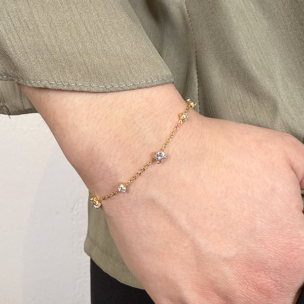 Βραχιόλι Από Ανοξείδωτο Ατσάλι, σε Χρυσή Απόχρωση