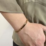 Βραχιόλι Από Ανοξείδωτο Ατσάλι, σε Χρυσή Απόχρωση