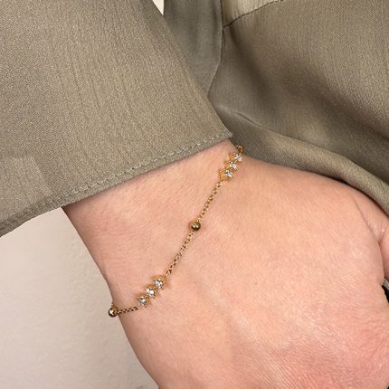 Βραχιόλι Από Ανοξείδωτο Ατσάλι, σε Χρυσή Απόχρωση