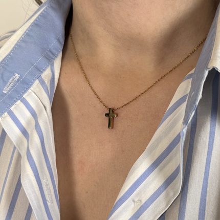 Κολιέ από Ανοξείδωτο Ατσάλι - Σταυρός