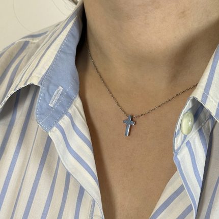 Κολιέ από Ανοξείδωτο Ατσάλι - Σταυρός