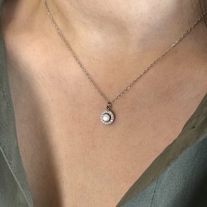 Κολιέ από Ανοξείδωτο Ατσάλι - Πέρλα