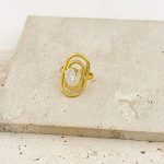 Δαχτυλίδι Από Ανοξείδωτο Ατσάλι Σε Χρυσή Απόχρωση