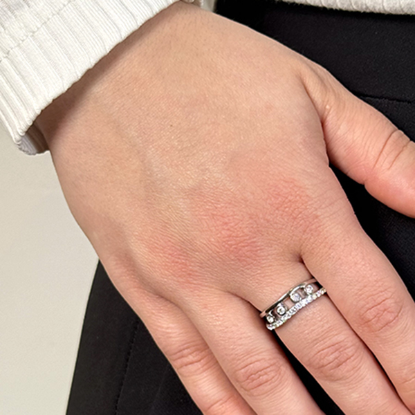 Δαχτυλίδι Από Ανοξείδωτο Ατσάλι Σε Ασημί Απόχρωση