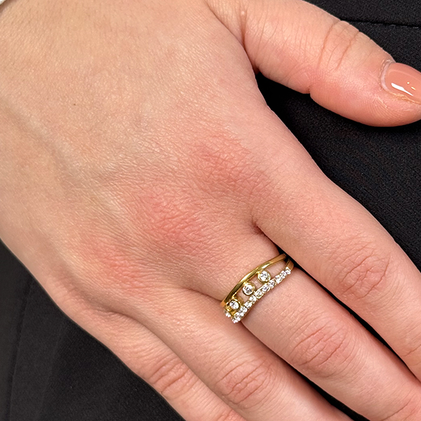 Δαχτυλίδι Από Ανοξείδωτο Ατσάλι Σε Χρυσή Απόχρωση